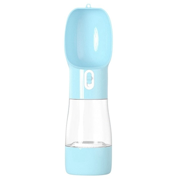 Draagbare honden drinkfles met waterdispenser en voerbakje voor voedsel- 260ml