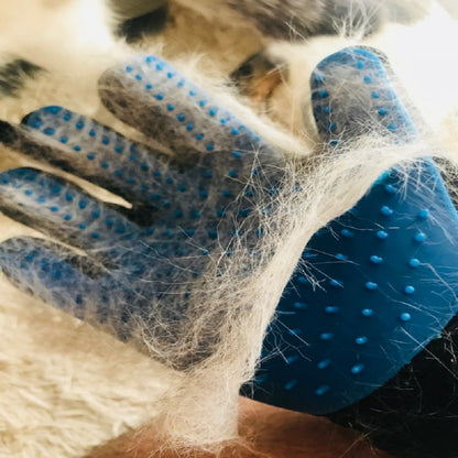 Huisdierhaar verwijderaar handschoen voor honden en katten
