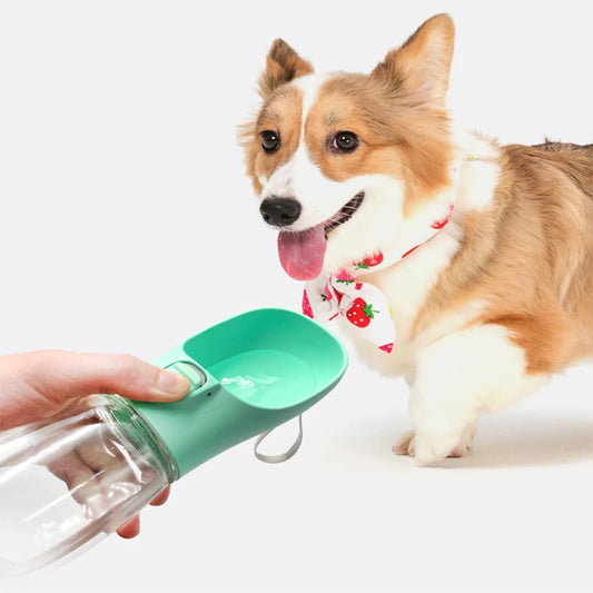 Draagbare honden drinkfles met waterdispenser-350ml & 550ml