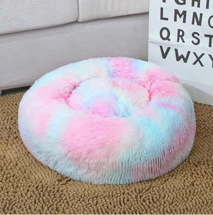 Luxe, zacht, comfortabel, pluche en wasbaar honden/katten donut bed
