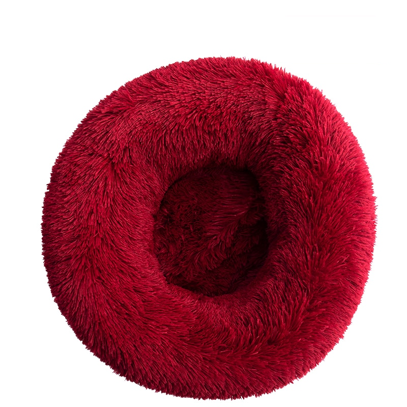 Luxe, zacht, comfortabel, pluche en wasbaar honden/katten donut bed