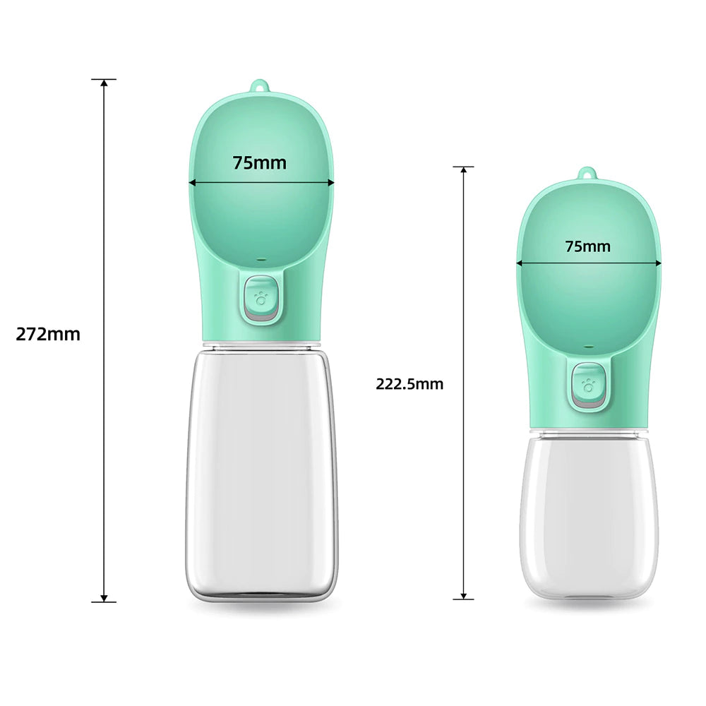 Draagbare honden drinkfles met waterdispenser-350ml & 550ml