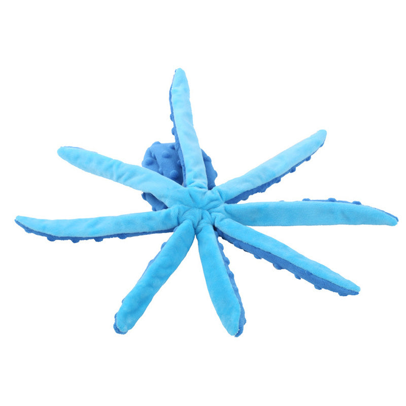 geluidmakende, knisperende honden ocotopus knuffel