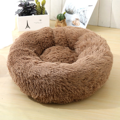 Luxe, zacht, comfortabel, pluche en wasbaar honden/katten donut bed