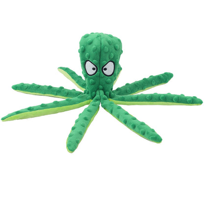 geluidmakende, knisperende honden ocotopus knuffel