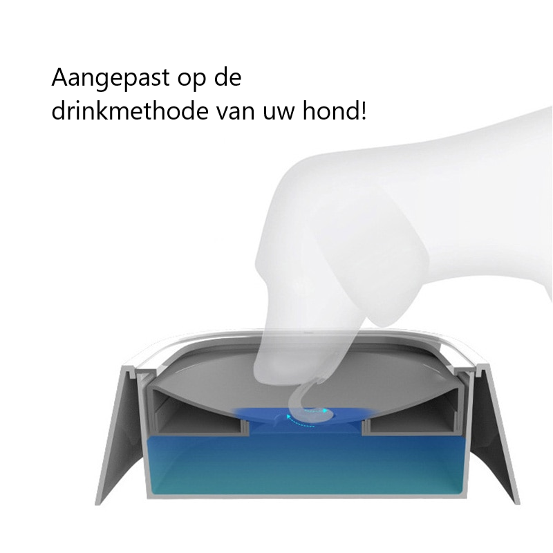 Antiknoei honden drinkbak in diverse kleuren