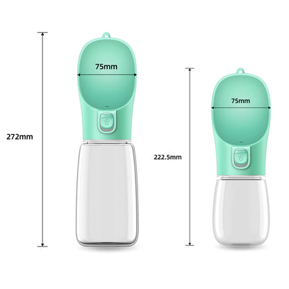 Draagbare honden drinkfles met waterdispenser-350ml & 550ml